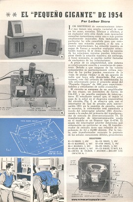 El Pequeño Gigante de 1954 Un Sistema de Intercomunicación - Mayo 1954