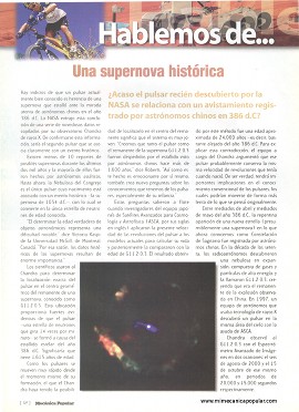 Una supernova histórica - Marzo 2001