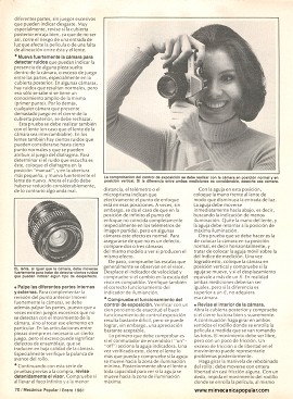 10 tips para comprar su cámara fotográfica - Enero 1981