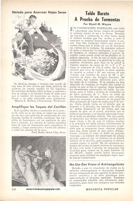 Toldo Barato A Prueba de Tormentas - Noviembre 1958