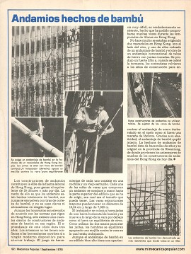 Andamios hechos de bambú - Septiembre 1978