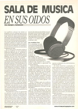 Sala de Música en sus Oídos - Enero 1992