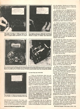 Cómo comprobar la continuidad eléctrica - Diciembre 1979