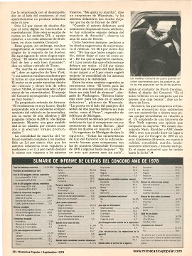 Informe de los dueños: Concord AMC - Septiembre 1978