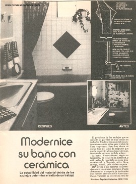Modernice su baño con cerámica - Diciembre 1978