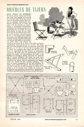 Muebles de Tijera - Julio 1955