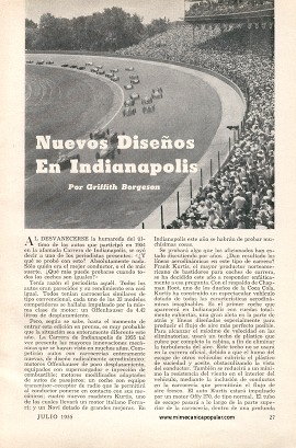 Nuevos Diseños En Indianapolis - Julio 1955