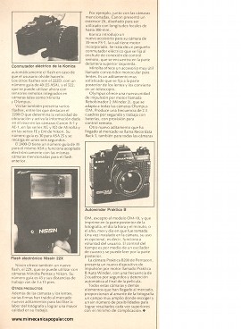 Nuevos Productos Fotográficos - Octubre 1980