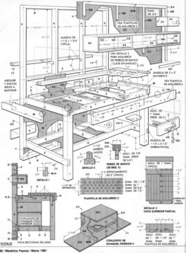 Proyectos de Carpintería: Construya su banco de trabajo - Mi Mecánica  Popular